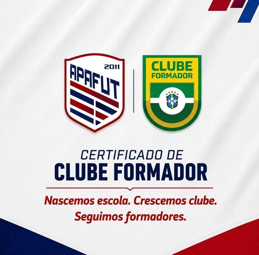 APAFUT É CLUBE FORMADOR CBF