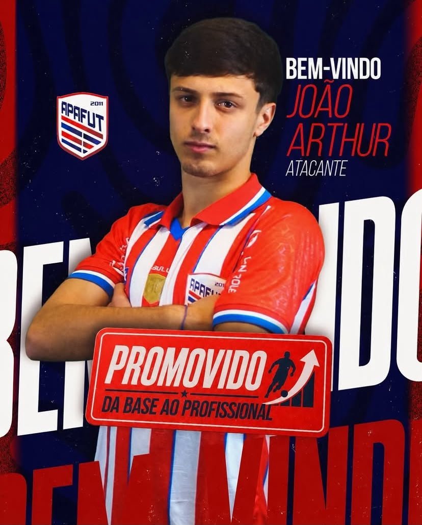 JOÃO ARTHUR SOBE PARA A EQUIPE PROFISSIONAL DA APA