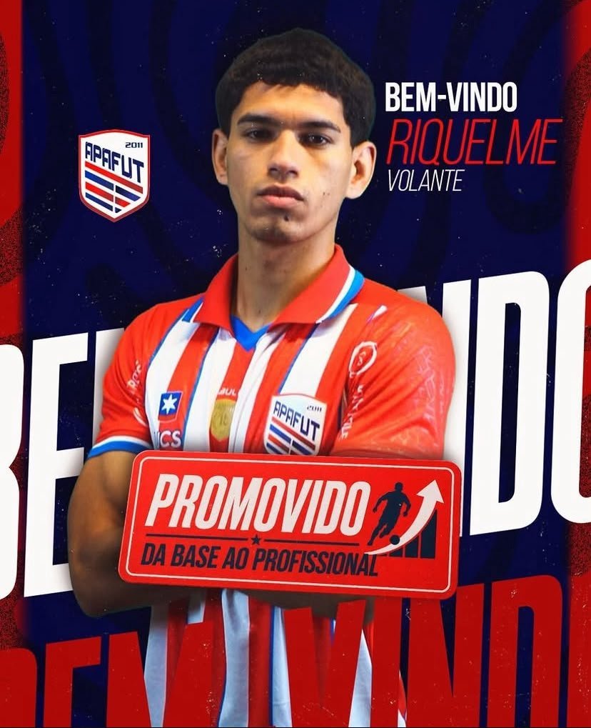 RIQUELME É PROMOVIDO À EQUIPE PROFISSIONAL DA APA.