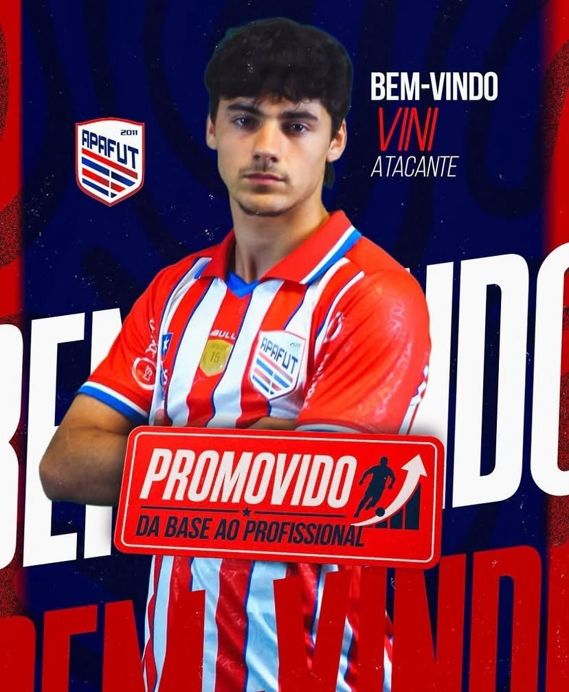 VINI É PROMOVIDO À EQUIPE PROFISSIONAL DA APA
